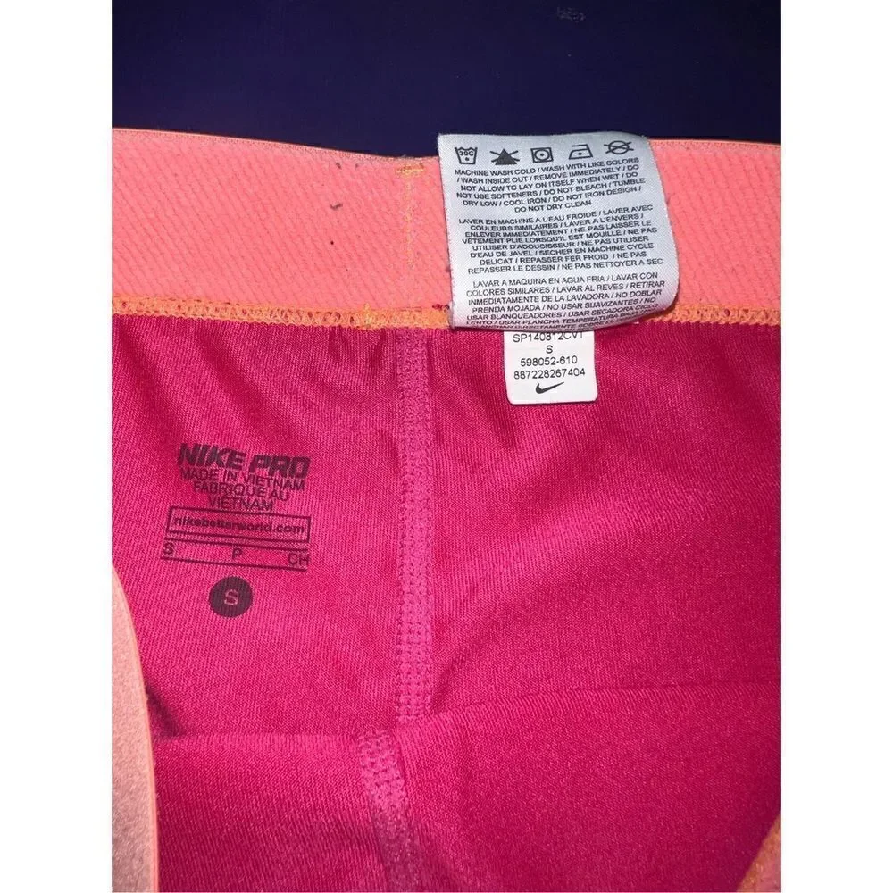 Girls’ Nike Pro Pink Leggings